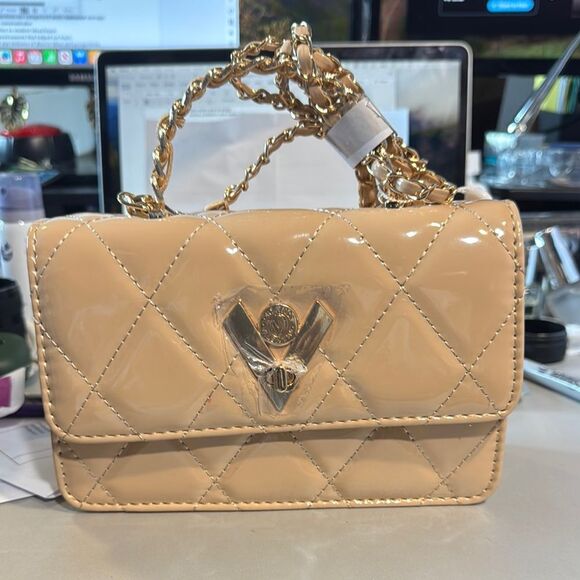 Valentino Orlandi Handbags - Valentino Orlandi Elegant Tan Quilted Women's Bag
